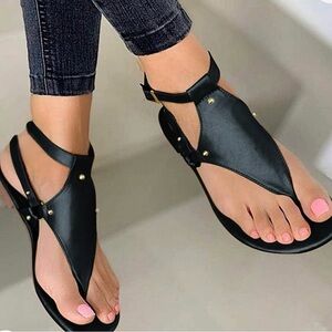 Womens Sandals Dressy Open Toe Casual Buckle Strap for Beach Travel